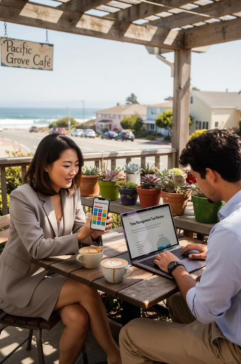 Close-up of hands typing on a keyboard with multiple digital tools open, illustrating practical strategies for improving work efficiency.